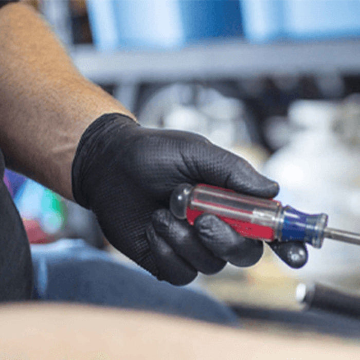 Ammex Gloveworks RDT Black Nitrile PF Ind Gloves 8 Mil Disposable Gloves Great Glove