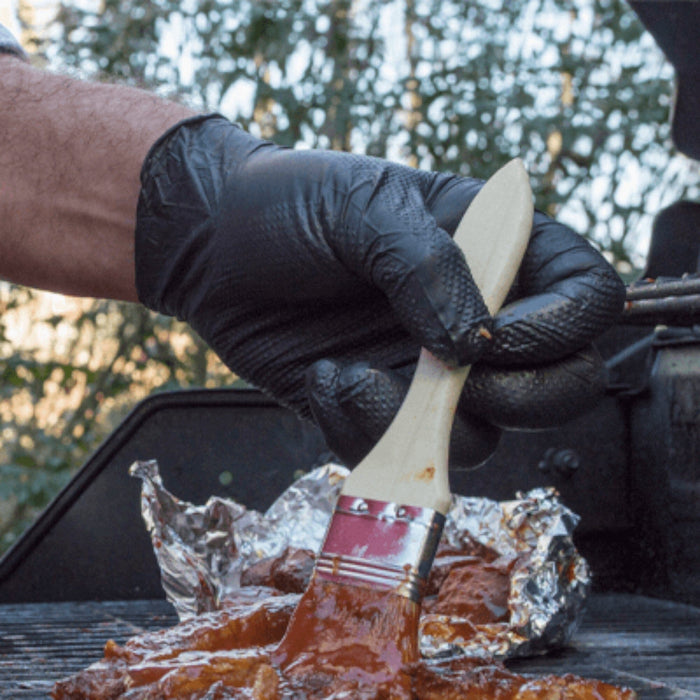 Ammex Gloveworks RDT Black Nitrile PF Ind Gloves 8 Mil Disposable Gloves Great Glove