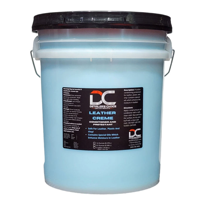 Blue Leather Crème - Conditioner and Protectant 5 Gallon Leather Conditioner Detailer's Choice, Inc. 5 Gallon
