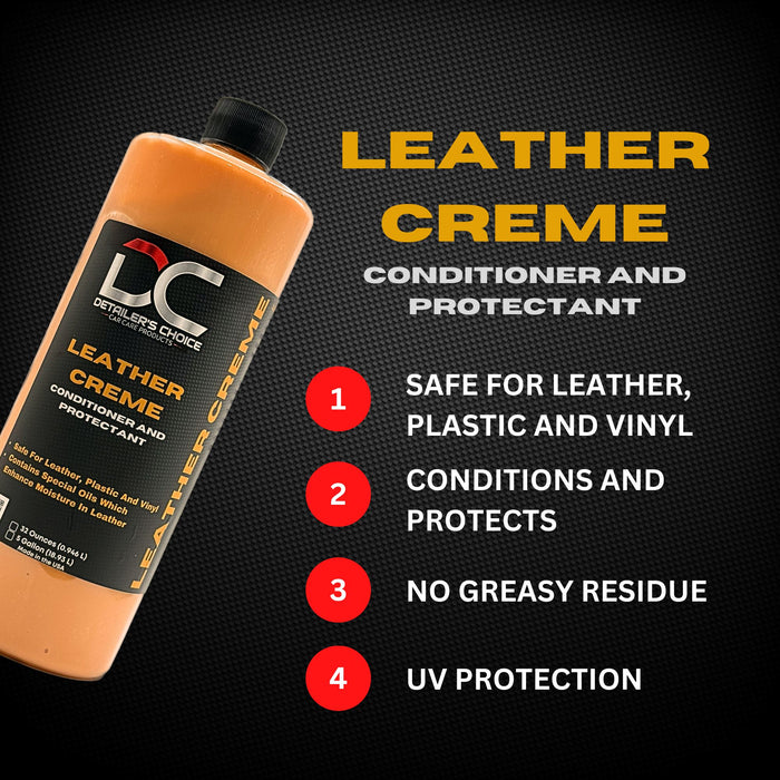 Brown Leather Crème - Conditioner and Protectant Leather Conditioner Detailer's Choice, Inc.