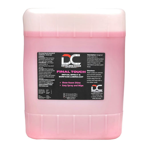 Final Touch Quick Detail Spray 5 Gallon Detail Spray DETAILER'S CHOICE, INC. 5 Gallon