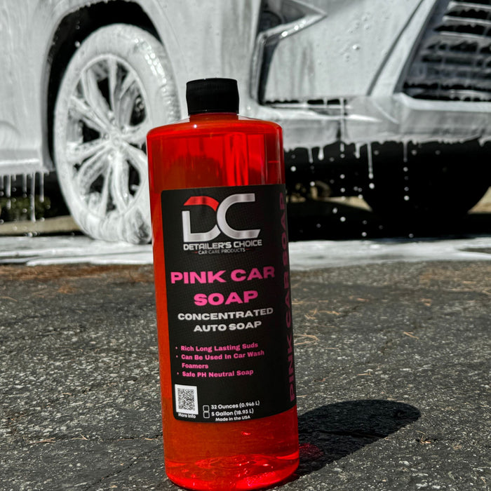 Pink Car Soap - pH-Balanced, Additive-Free Car Wash Soap Soap DETAILER'S CHOICE, INC.