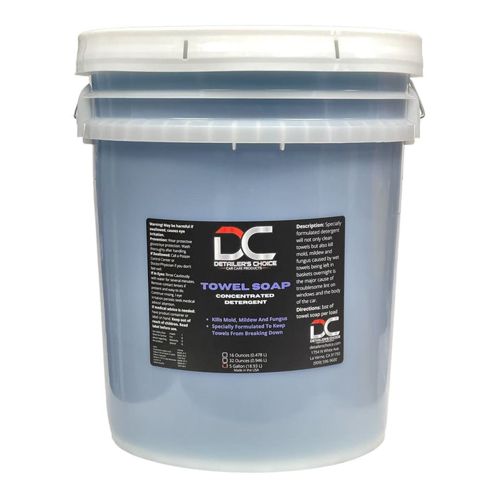Premium Towel Soap - Concentrated Micro-Fiber Towel Detergent 5 Gallon Towel Soap DETAILER'S CHOICE, INC. 5 Gallon