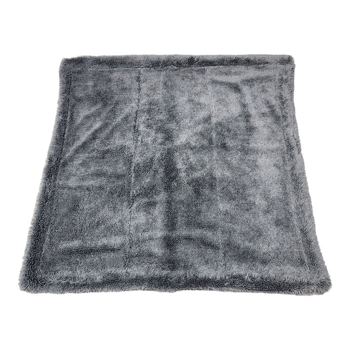 The Beast Ultra Mini | MicroFiber Edgeless Drying Towel 1300gsm Gray | 18" x 16" Microfiber Towel DETAILER'S CHOICE, INC.