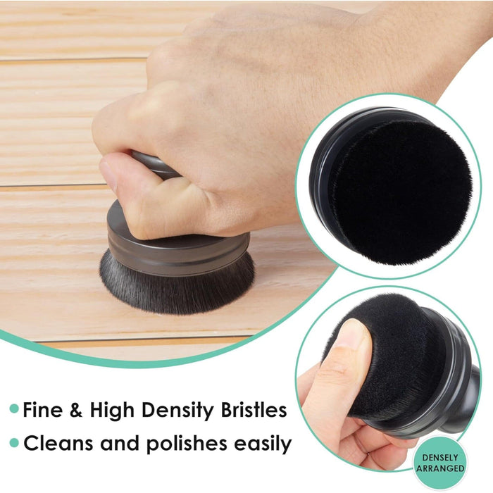 Tire Shine Brush with Storage Base – Soft Bristle Tire Dressing Applicator Applicator Detailer's Choice, Inc.