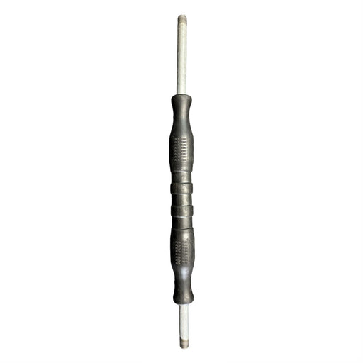 Black 18 Inch Rubber Flex Wand - 1/4 Inch MPT X 1/4 Inch MPT, Galvanized Steel, 2500 PSI Pressure Gun Parts Hamel Manufacturing