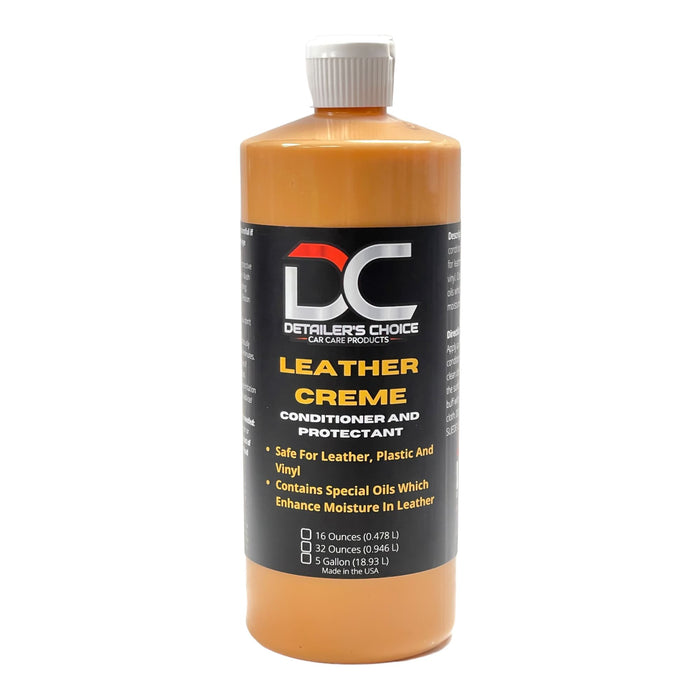 Brown Leather Crème - Conditioner and Protectant Leather Conditioner Detailer's Choice, Inc. 32oz