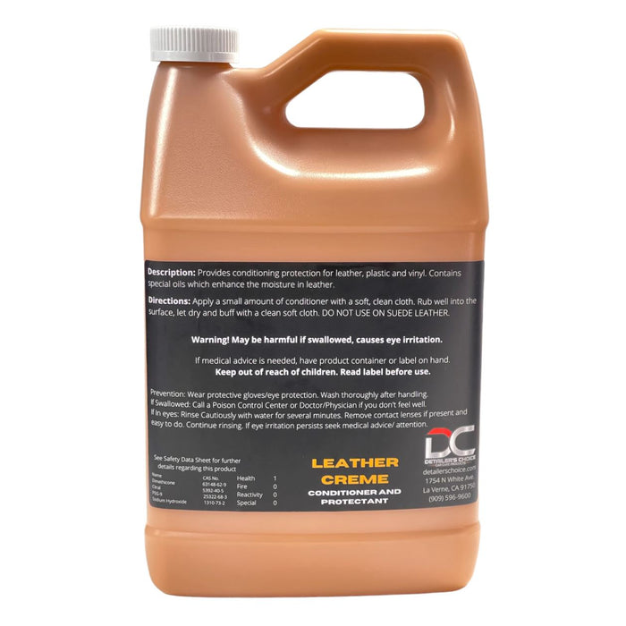 Brown Leather Crème - Conditioner and Protectant Leather Conditioner Detailer's Choice, Inc.