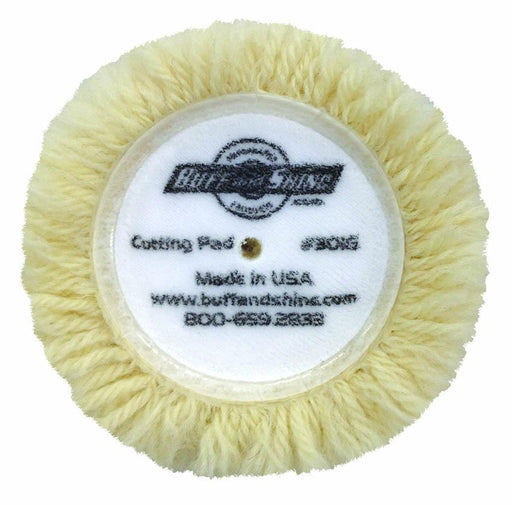 Buff and Shine® 3" White Wool Grip Pad™ Pads Buff & Shine Mfg., Inc.