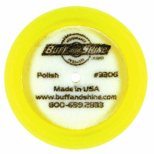Buff and Shine® 3" Yellow Curved Back Foam Grip Pad™ Pads Buff & Shine Mfg., Inc.