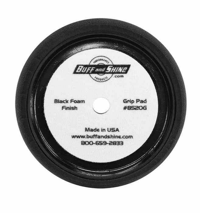 Buff and Shine® 8" Black Curved Back Foam Grip Pad™ Pads Buff & Shine Mfg., Inc.