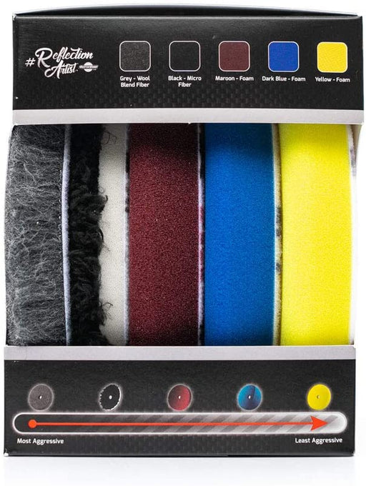 Buff and Shine® QP5RA-QP6RA Reflection Artist Complete 5" or 6" Buffing Kit Pads Buff & Shine Mfg., Inc.