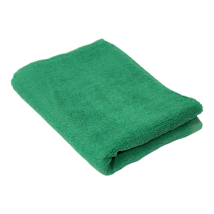 Car Wash 100% Cotton Terry Cloth Cleaning Drying Towels 16" x 25" Cotton Towel Golden State Trading, Inc. 1 Piece Green