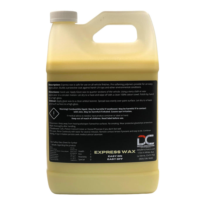 Detailers Choice Liquid Express Hand Wax Spray Wax DETAILER'S CHOICE, INC.