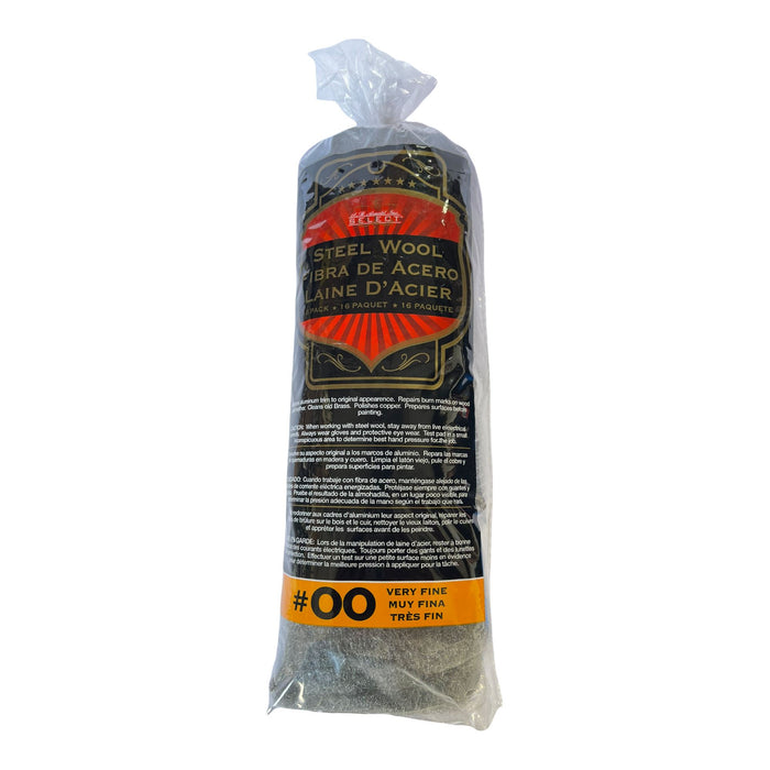 Hi Tech AllStar Steel Wool 16 Pack Grade #00 & #000 Steel Wool Hi-Tech Industries #00