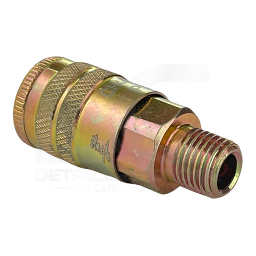 Interstate Pneumatics CH441 1/4 Inch Industrial Steel Coupler x 1/4 Inch Male NPT Car Wash Solutions Interstate Pneumatics