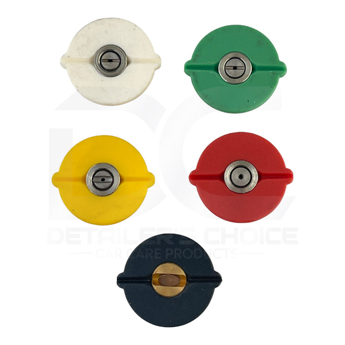 Interstate Pneumatics PW7100 Pressure Washer 1/4 Inch Quick Connect High Pressure Spray Nozzle Tip Set (5-piece) Pressure Gun Parts Interstate Pneumatics
