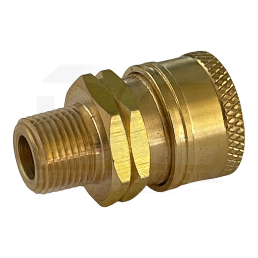 Interstate Pneumatics PW7141 Pressure Washer 3/8 Inch MNPT Brass Coupler 2700 PSI Pressure Gun Parts Interstate Pneumatics