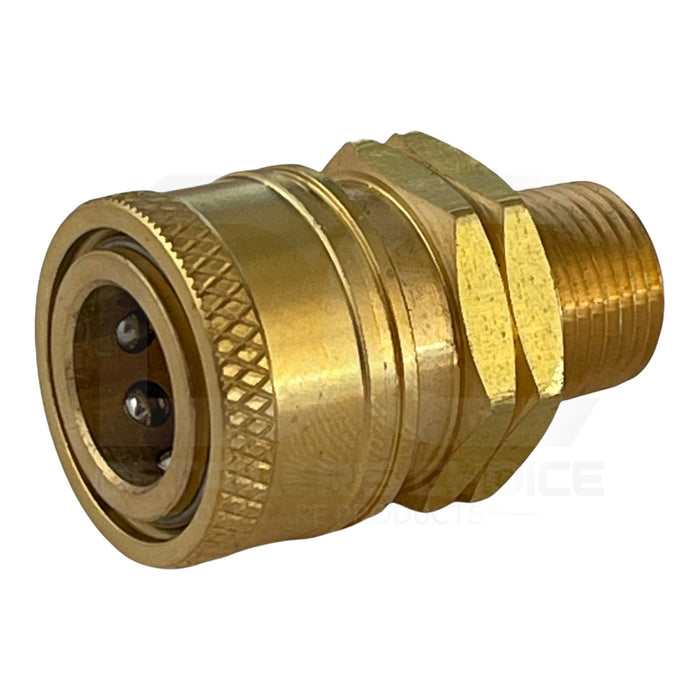 Interstate Pneumatics PW7141 Pressure Washer 3/8 Inch MNPT Brass Coupler 2700 PSI Pressure Gun Parts Interstate Pneumatics