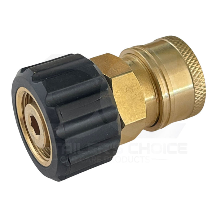 Interstate Pneumatics PW7154 M22 Male Fitting x 3/8 Inch QC, Brass Coupler Pressure Gun Parts Interstate Pneumatics 