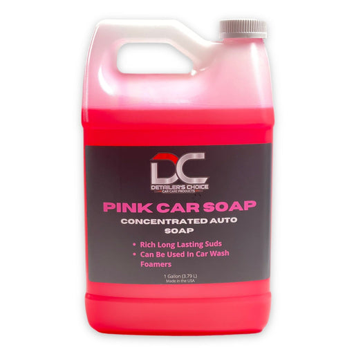 Pink Car Soap - pH-Balanced, Additive-Free Car Wash Soap Soap DETAILER'S CHOICE, INC.