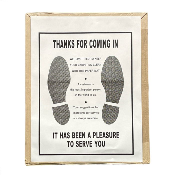 Plastic Coated Paper Floor Mats for Cars (17" x 22") Paper Floor Mats Dell Corning Corp.
