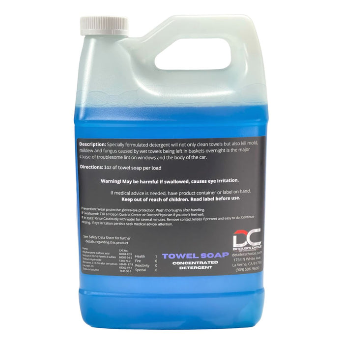 Premium Towel Soap - Concentrated Micro-Fiber Towel Detergent Towel Soap DETAILER'S CHOICE, INC.