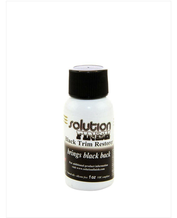 Solution Finish Black Plastic & Bumper Restorer Exterior Restorer Solution Finish 1oz