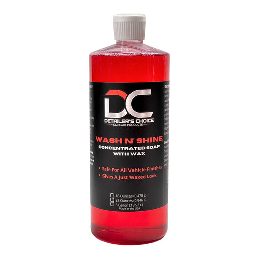 Wash N' Shine - Concentrated Wash & Wax Soap Soap DETAILER'S CHOICE, INC. 32oz