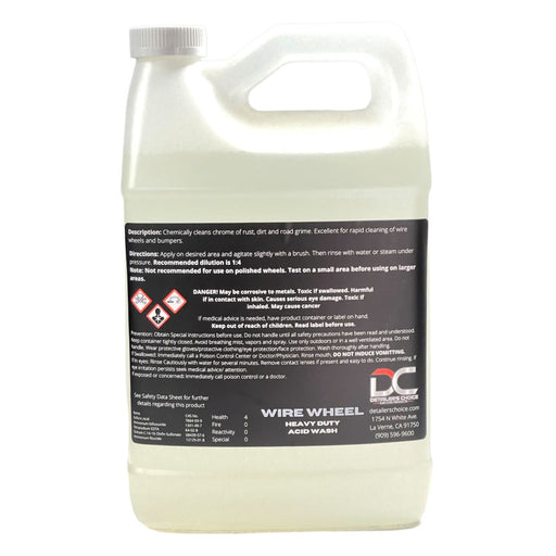Wire Wheel - Heavy Duty Acid Wash Wheel Cleaner DETAILER'S CHOICE, INC.