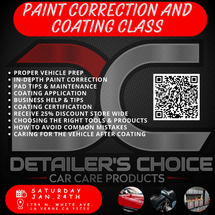 Detailer's Choice Paint Correction and Coating Certification Class