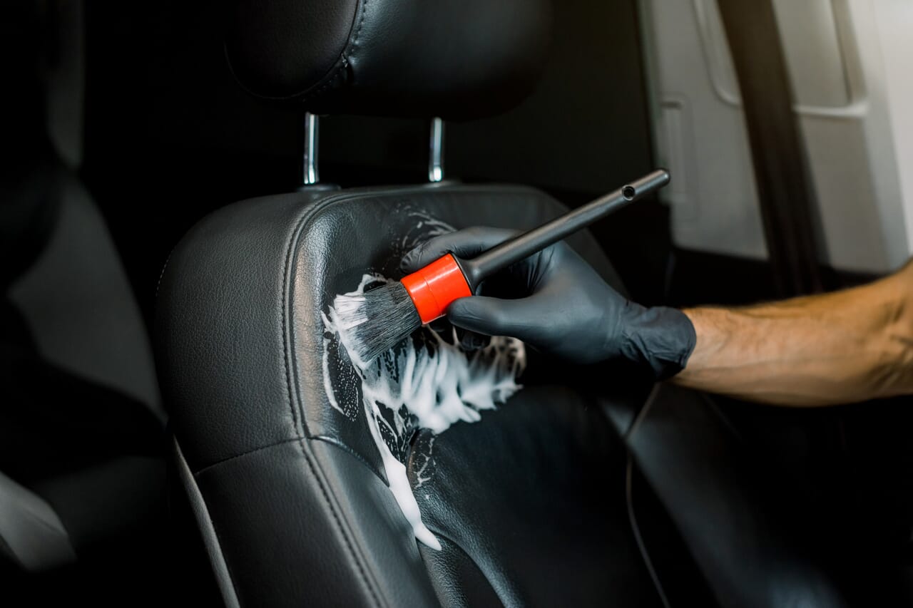 Car interior cleaning at home