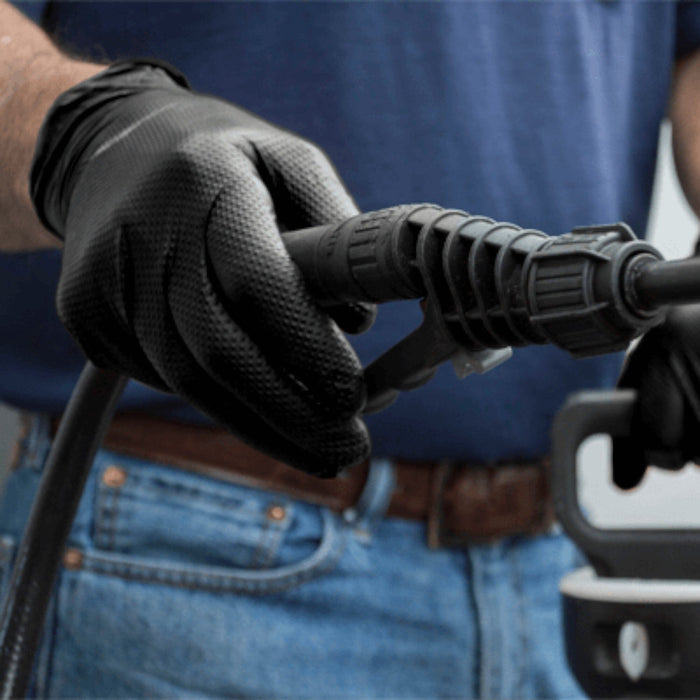 Ammex Gloveworks RDT Black Nitrile PF Ind Gloves 8 Mil Disposable Gloves Great Glove 