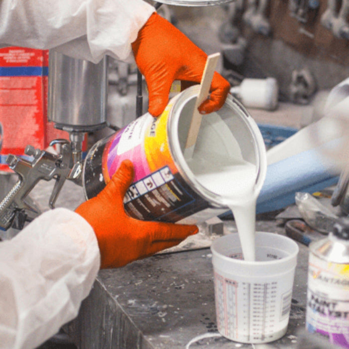 Ammex Gloveworks RDT Orange Nitrile PF Ind Gloves 8 Mil Disposable Gloves Great Glove 