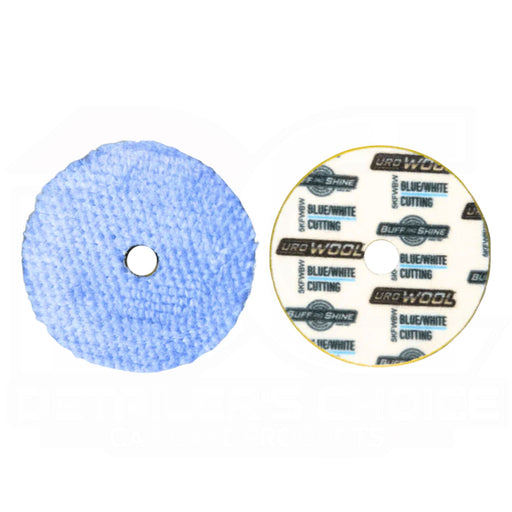 Buff and Shine® Uro-Wool Blue/White Cutting Pad | 3", 5", and 6" Sizes Available Pads Buff & Shine Mfg., Inc. 6 Inch 