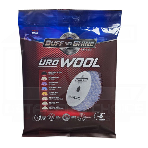 Buff and Shine® Uro-Wool Blue/White Cutting Pad | 3", 5", and 6" Sizes Available Pads Buff & Shine Mfg., Inc. 
