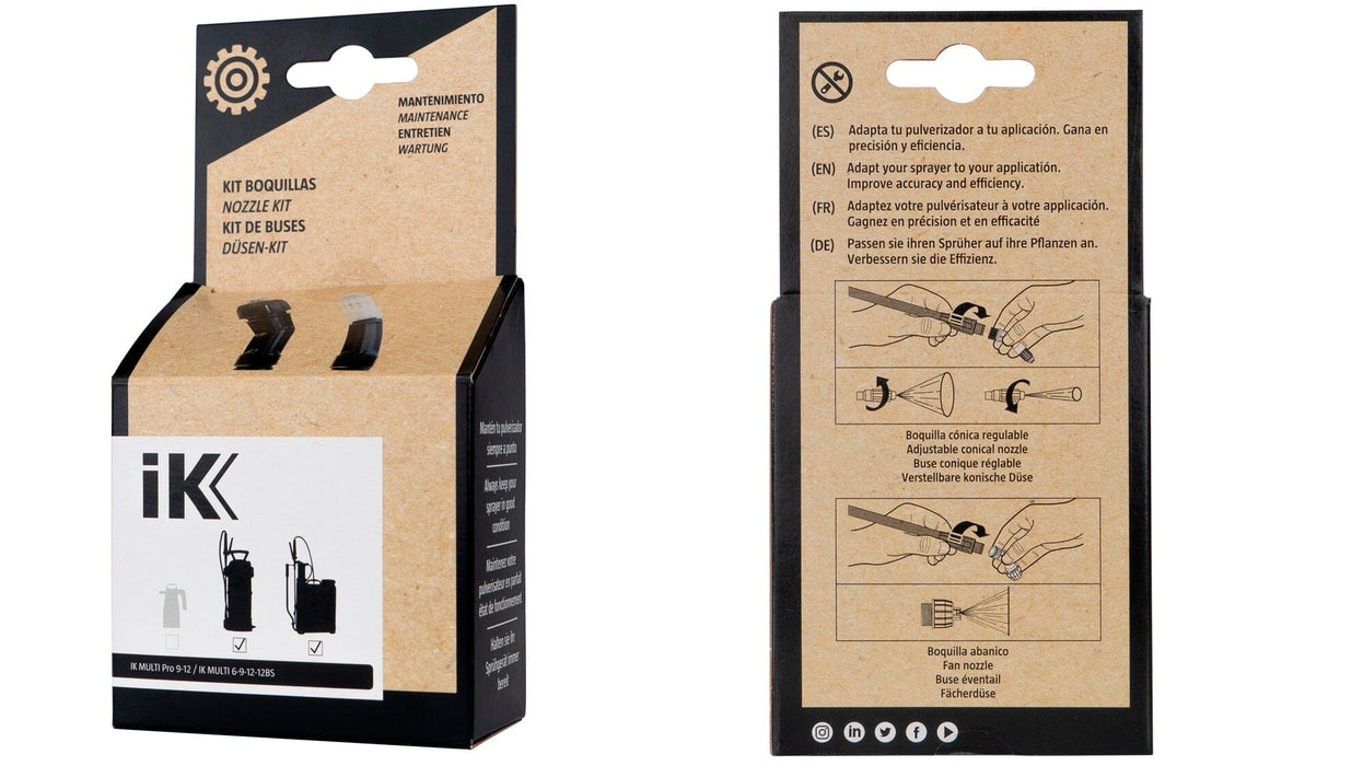 IK MULTI 6-9-12-12BS / Pro 9-12 Nozzle Kit – Adjustable Elbow Spray System Industrial Sprayer Goizper Group 