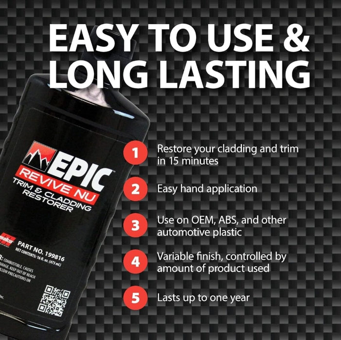 MALCO EPIC® REVIVE NU - TRIM AND CLADDING RESTORER Ceramic Coating Malco® Automotive 