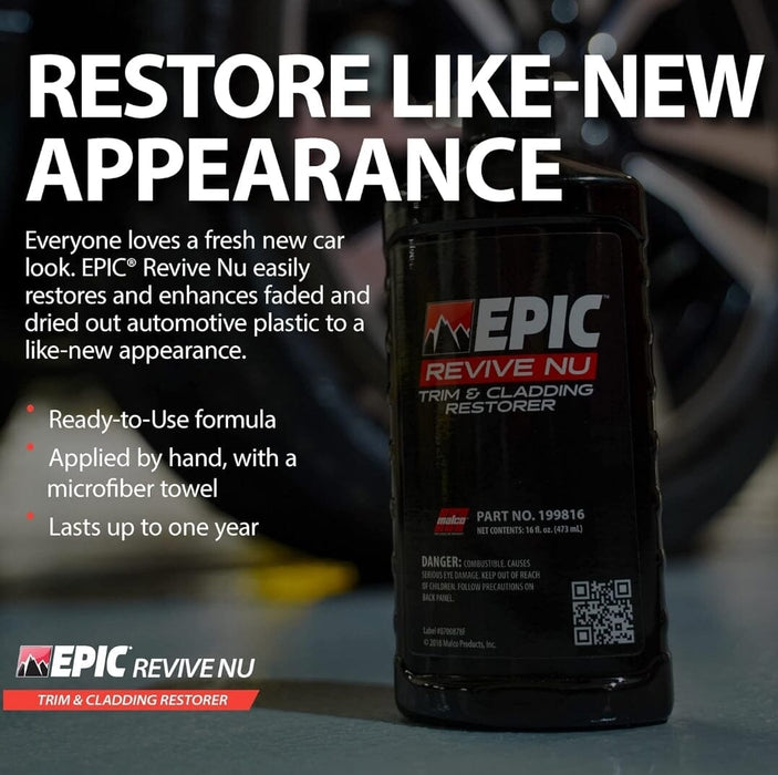 MALCO EPIC® REVIVE NU - TRIM AND CLADDING RESTORER Ceramic Coating Malco® Automotive 
