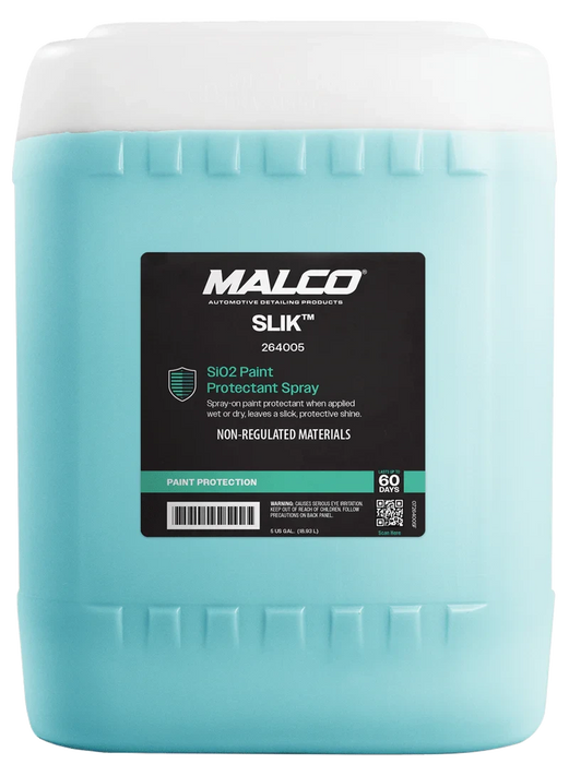 MALCO SLIK™ SiO2 Paint Protectant Spray Ceramic Booster Malco® Automotive 5 Gallon 
