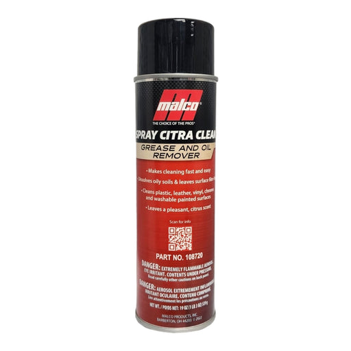 MALCO SPRAY CITRA CLEAN™ GREASE AND OIL REMOVER Foaming Cleaner Malco® Automotive 