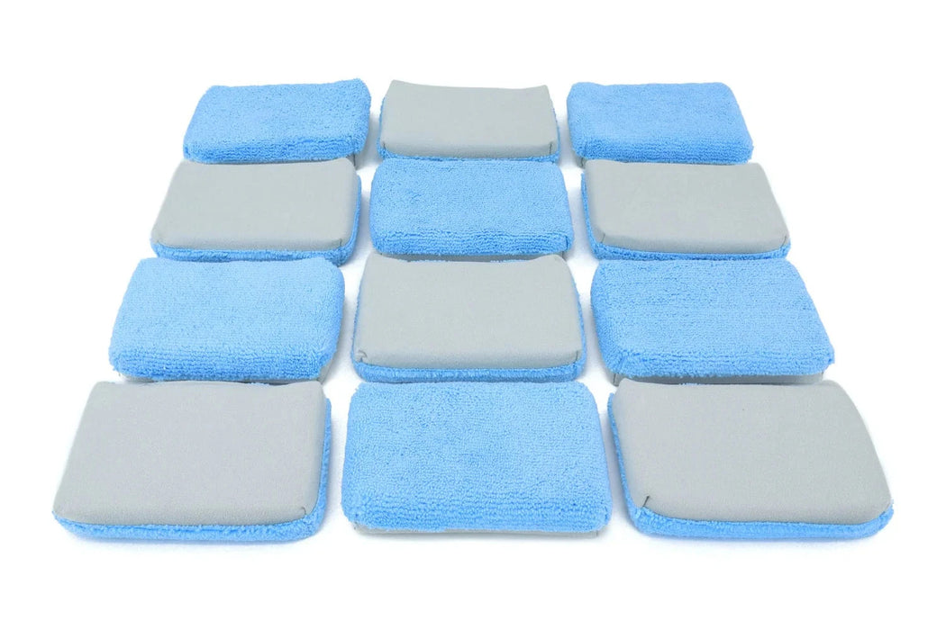 Microfiber Coating Applicator Sponge with Plastic Barrier | One Side Suede, One Side Terry Cleaning Sponge Autofiber® 12PK 