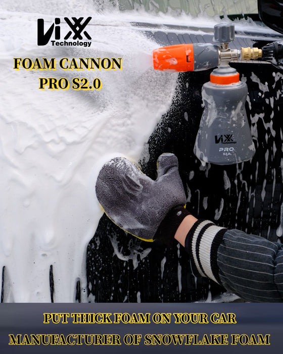 NIXX Pro HYDRO FOAM CANNON | WIDE BASE BOTTLE | PROS2.0 Pressure Washer Accessories Detailer's Choice, Inc. 