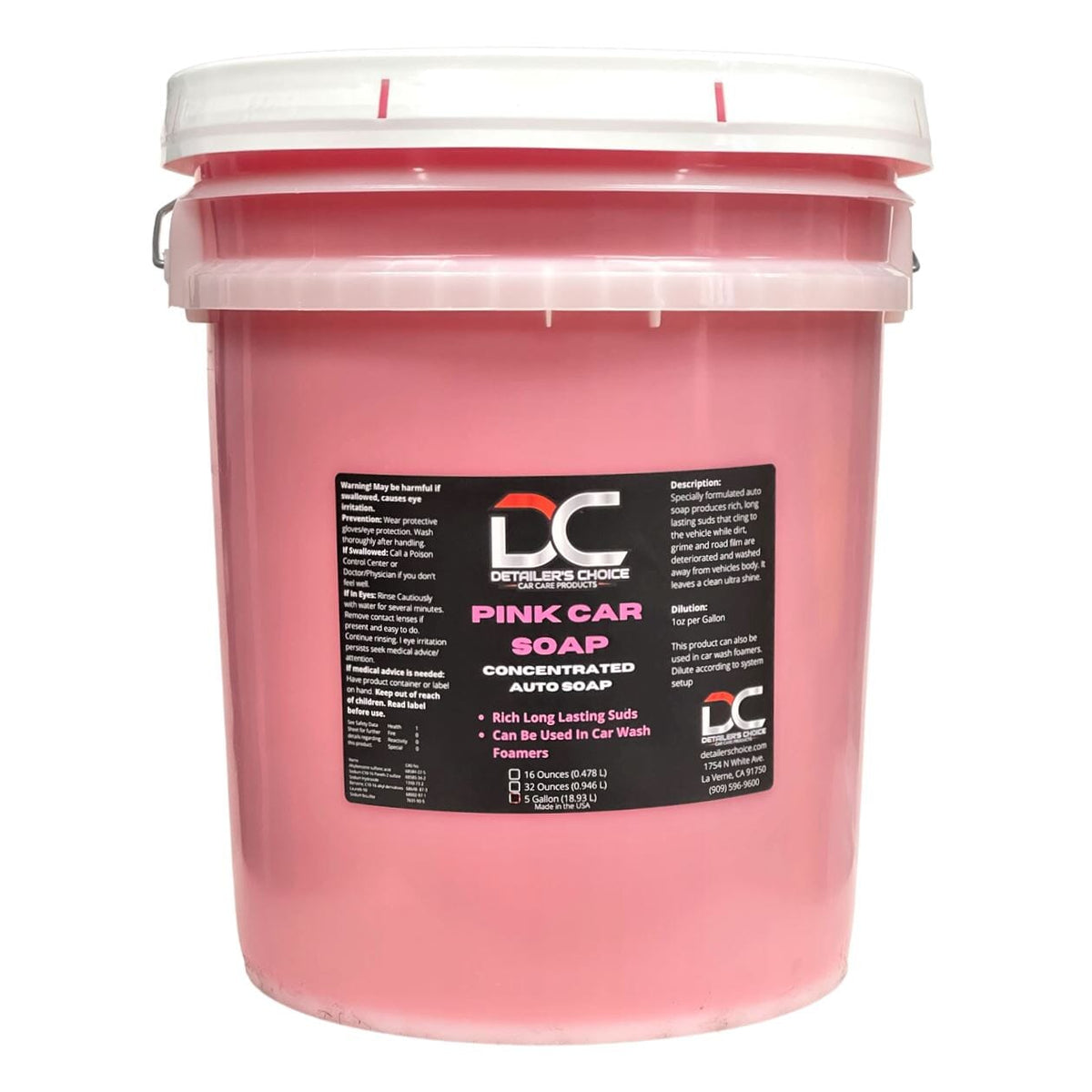 Pink Car Soap - pH Balanced, Additive-Free Car Wash Soap for a