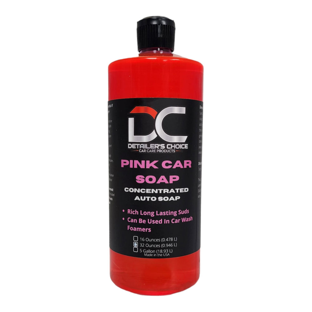 Pink Car Soap - pH Balanced, Additive-Free Car Wash Soap for a Gentle —  Detailers Choice Car Care