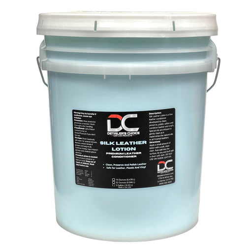 Silk Leather Lotion - Premium Leather Conditioner 5 Gallon Leather Conditioner Detailer's Choice, Inc. 5 Gallon 