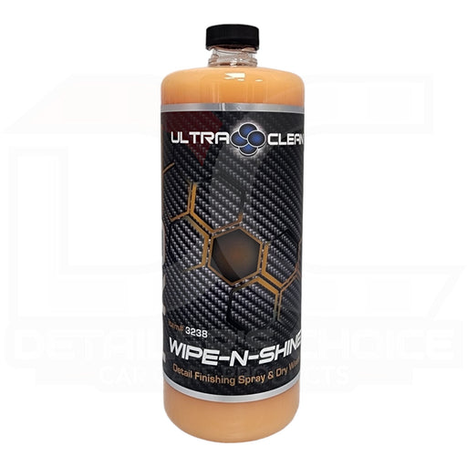 Ultra Clean® Wipe N Shine - Detail Finishing Spray & Dry Wash Spray Wax Ultra Clean Car Care 32oz 