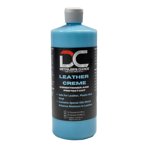 Blue Leather Crème - Conditioner and Protectant Leather Conditioner Detailer's Choice, Inc. 32oz 