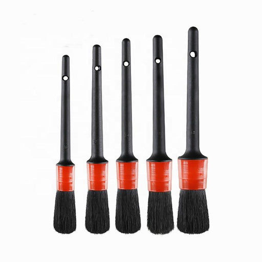 Boars Hair Soft Detail Brushes Set of 5 Car Wash Brushes Denali USA 