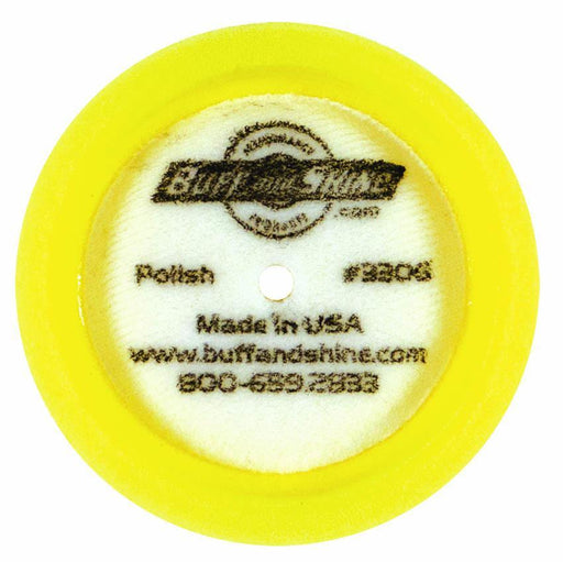 Buff and Shine® 3" Yellow Curved Back Foam Grip Pad™ Pads Buff & Shine Mfg., Inc. 